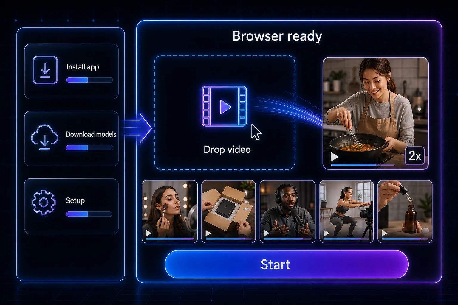 Real Video Enhancer online requires no installation